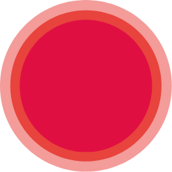 circular red badge with the number of reviews in it